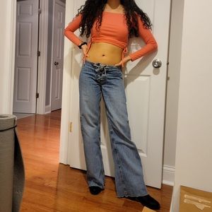 SOLD Vintage lace up XOXO Jeans